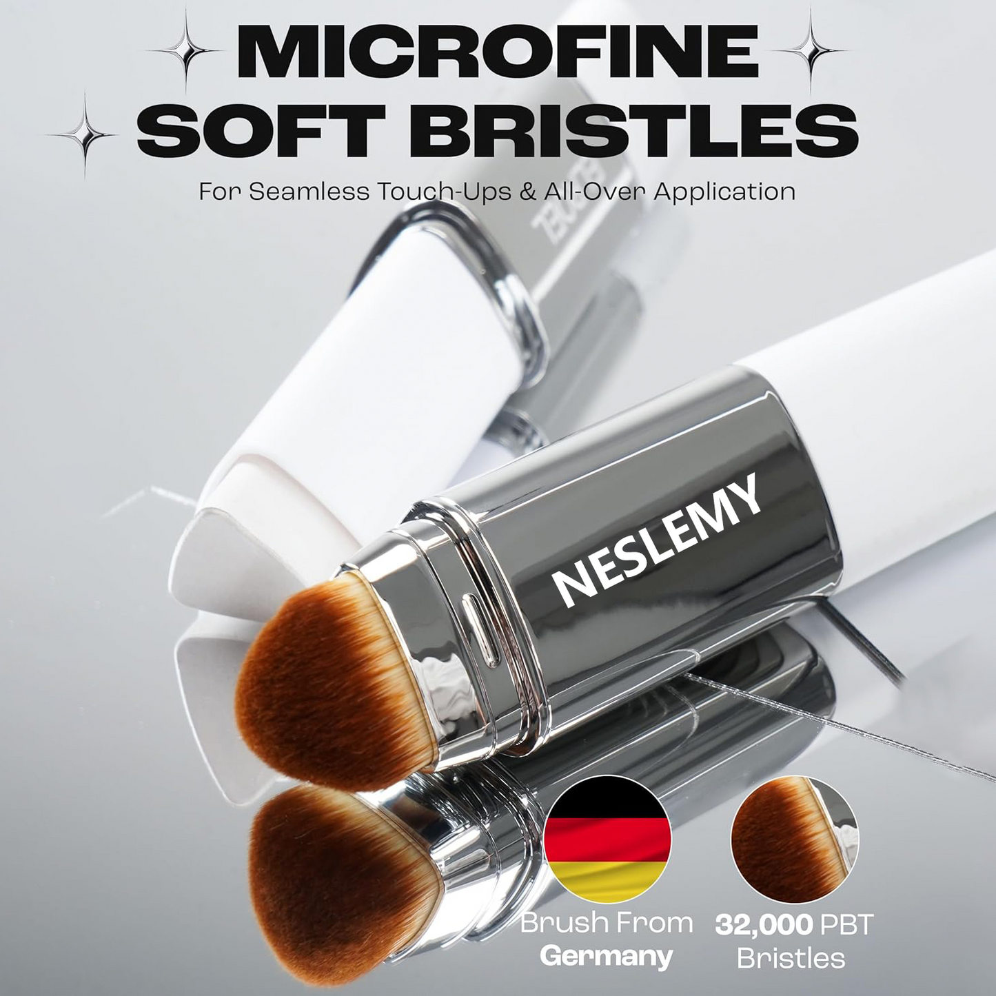 🌸NESLEMY Color-Changing Cover Cream Stick Skincare meets makeup. Color-adaptive cream stick + detachable blending brush.