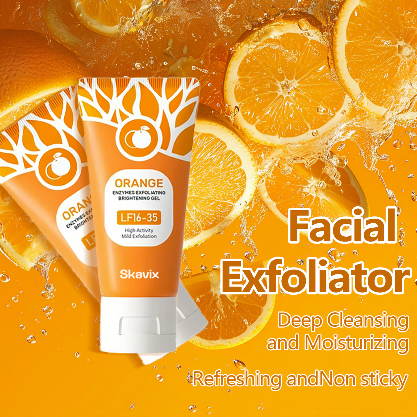 Skavix™Orange Enzyme Exfoliating Gel — The Gentle Miracle Your Skin Has Been Crying Out For